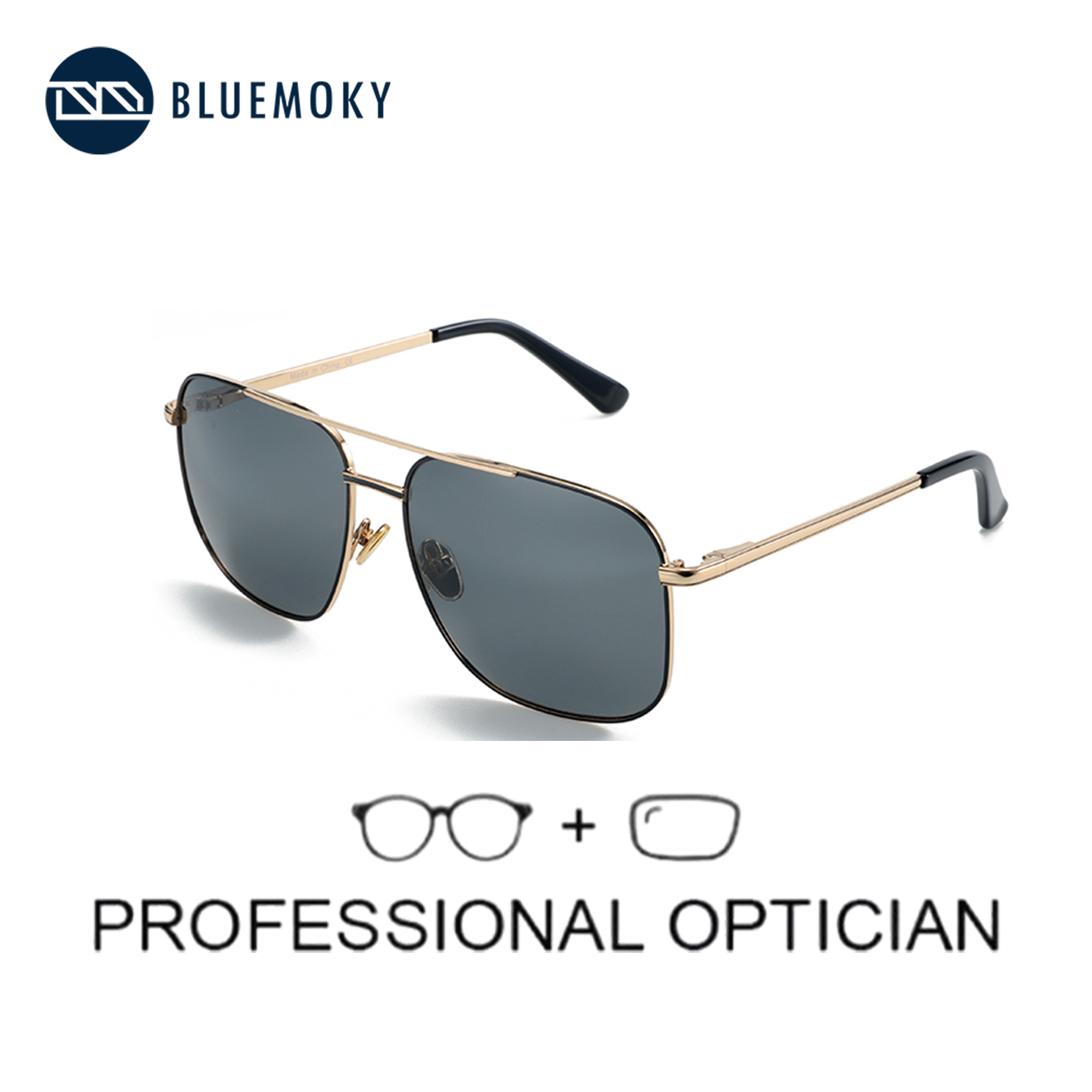 Sunglasses Aviator Polarized - BLUEMOKY Kacamata Hitam Resep Terpolarisasi Aviator