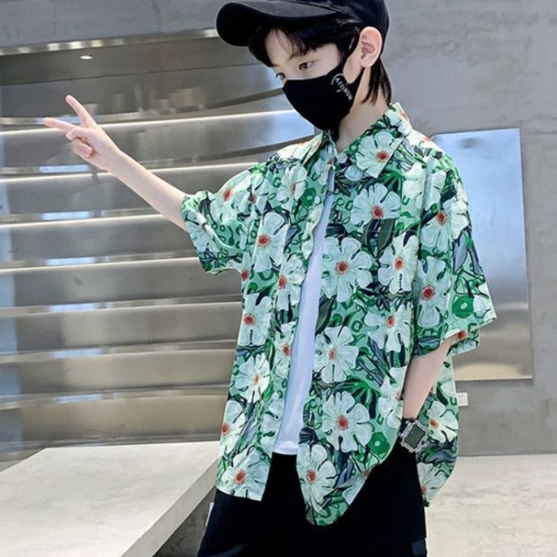 Setelan Kemeja Bunga Anak Laki - Resort Shirt Floral ulasan dan harga