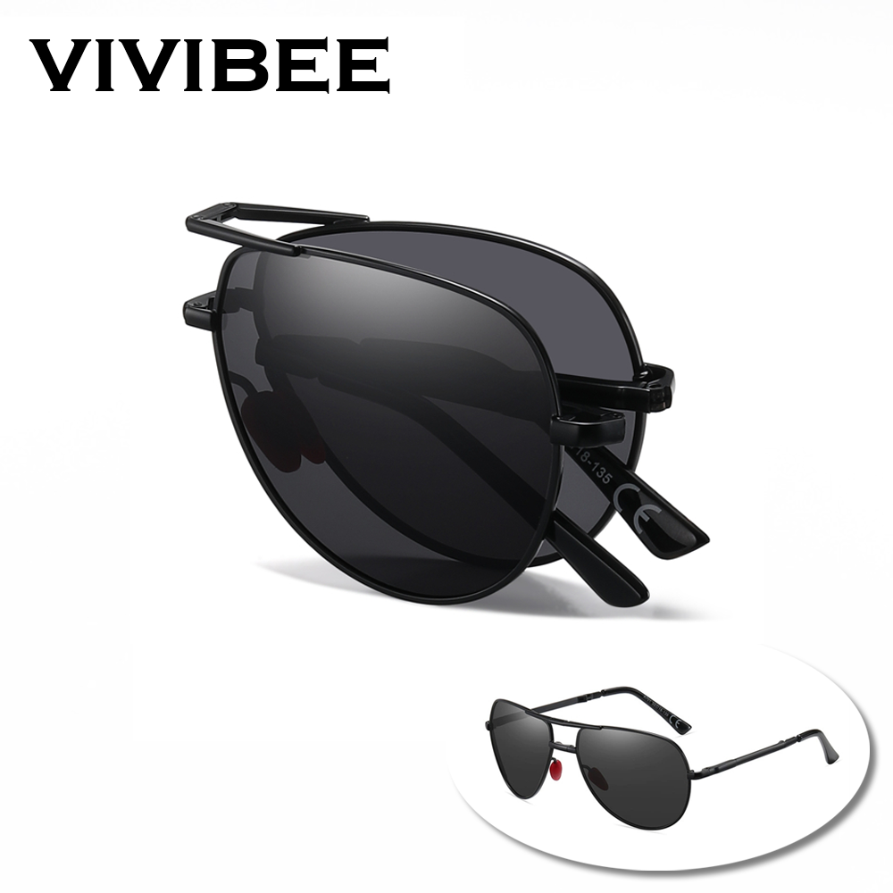 VIVIBEE Kacamata Lipat Hitam P - Sunglasses Aviator Polarized ulasan dan harga