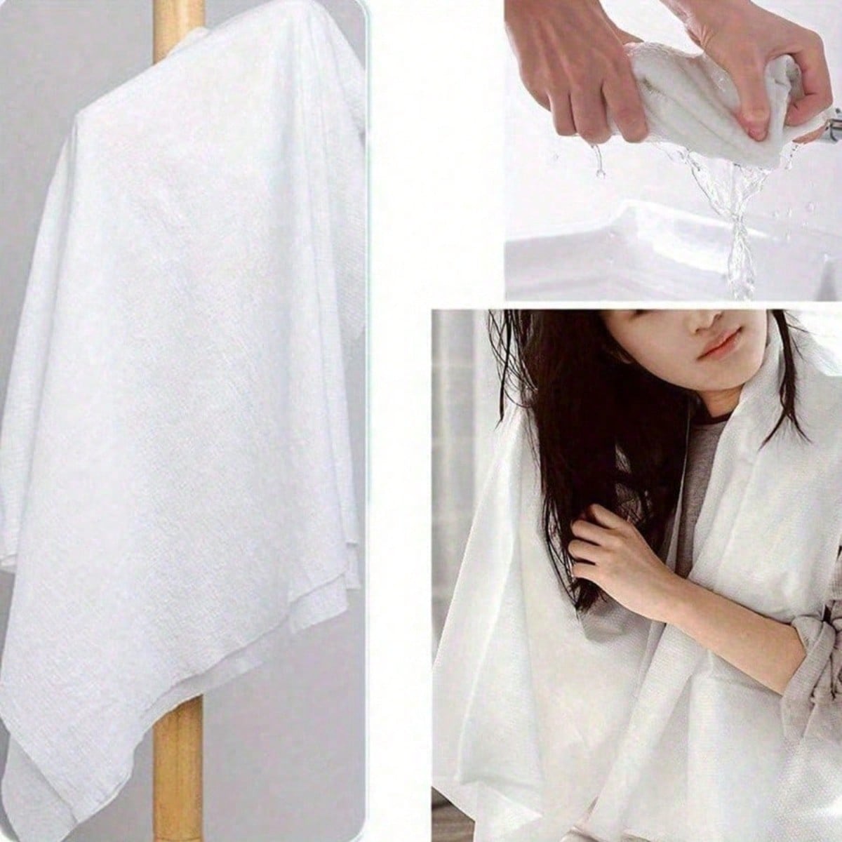 1pc Handuk Mandi Sekali Pakai  - Beach Towel Large ulasan dan harga